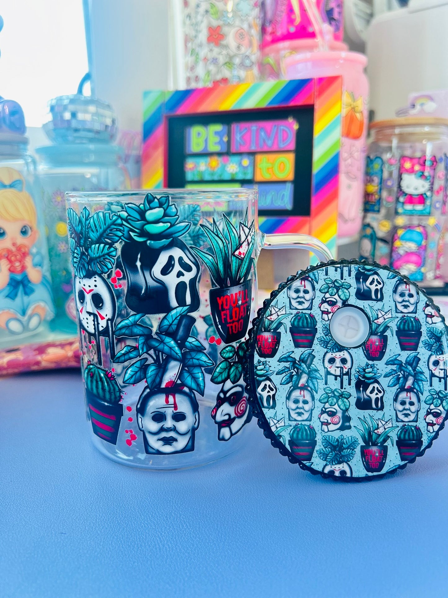 SPOOKY PLANTS CLEAR MUG