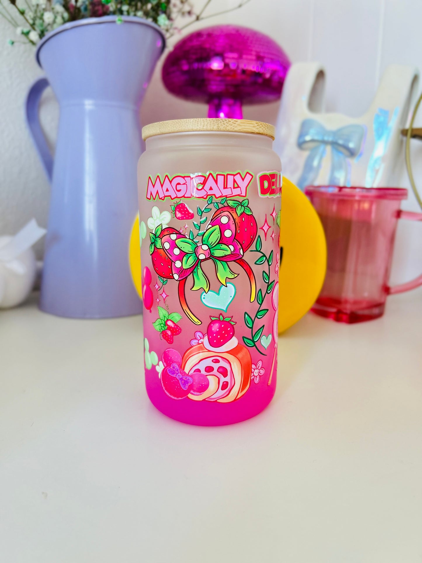 MAGIC FRUITS GLASS CAN
