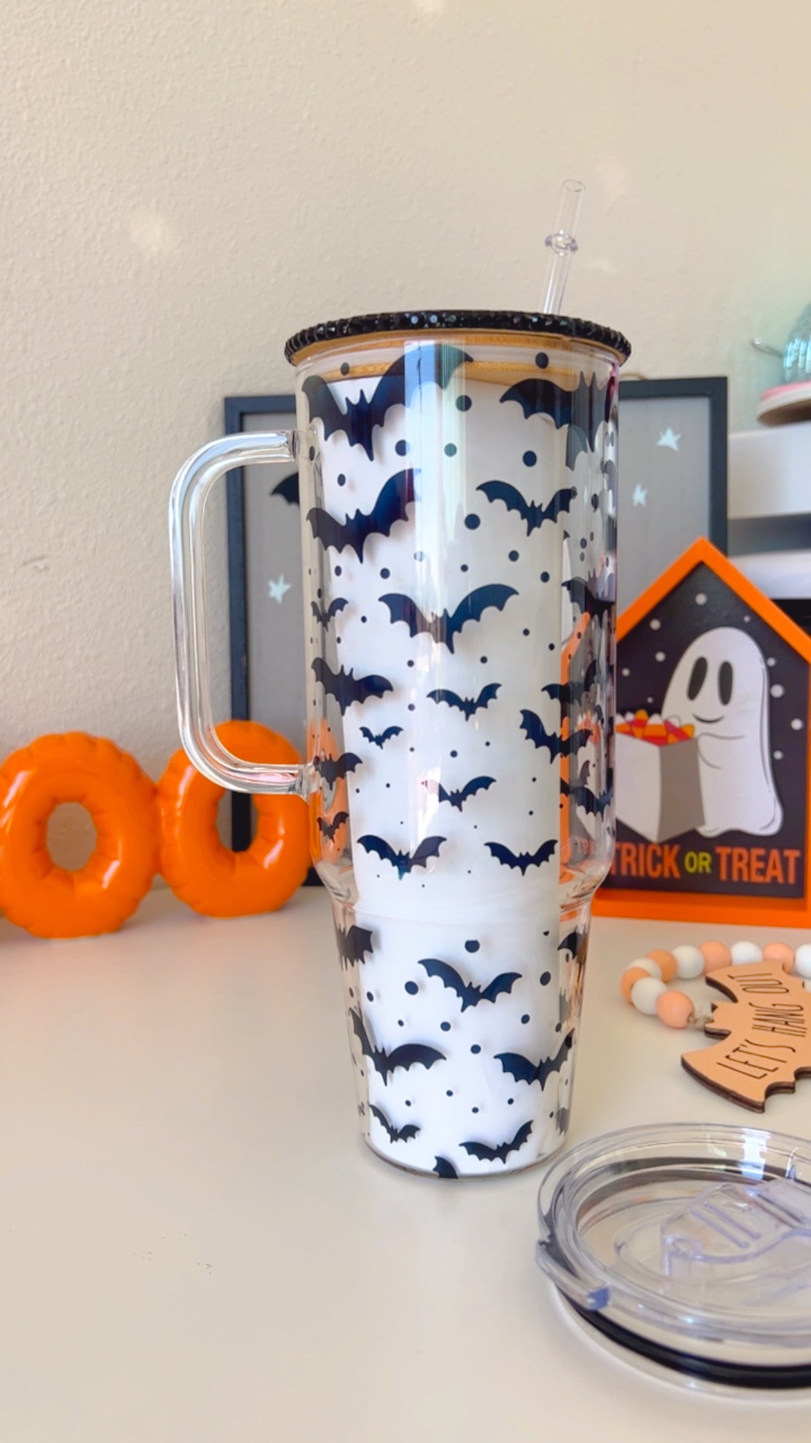 BATS 40oz GLASS TUMBLER