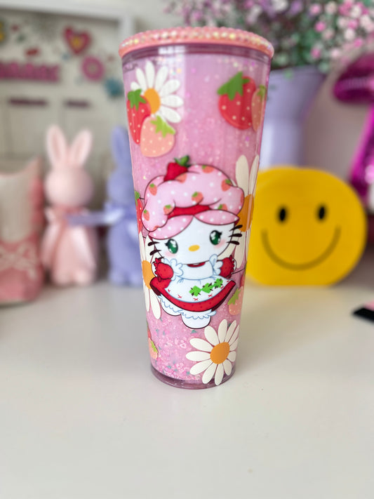 HK AND BERRY FRIENDS SNOWGLOBE TUMBLER