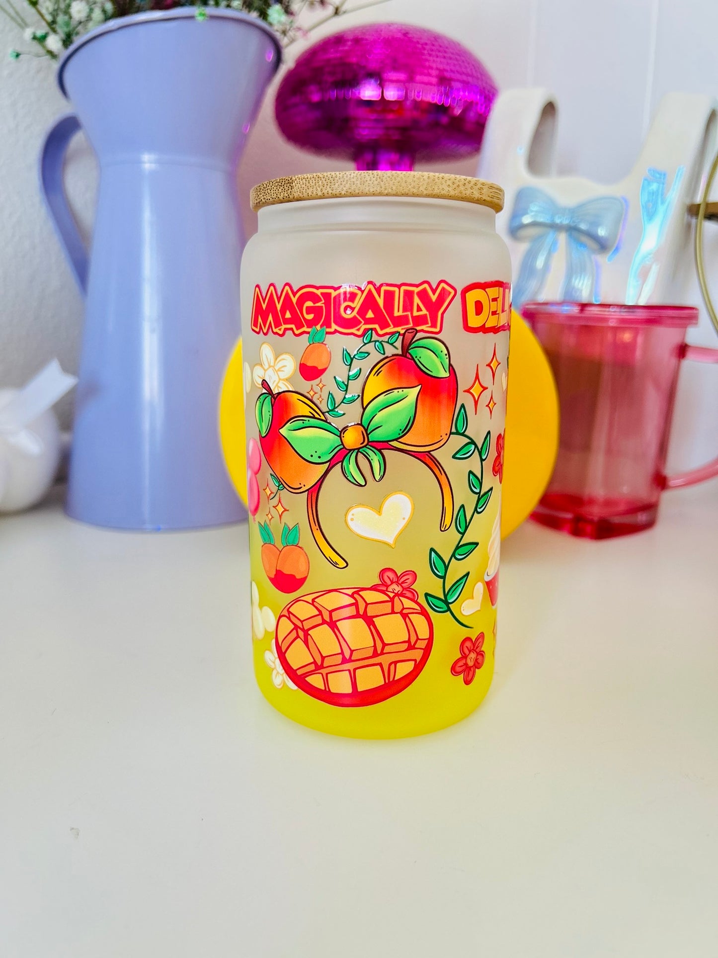 MAGIC FRUITS GLASS CAN