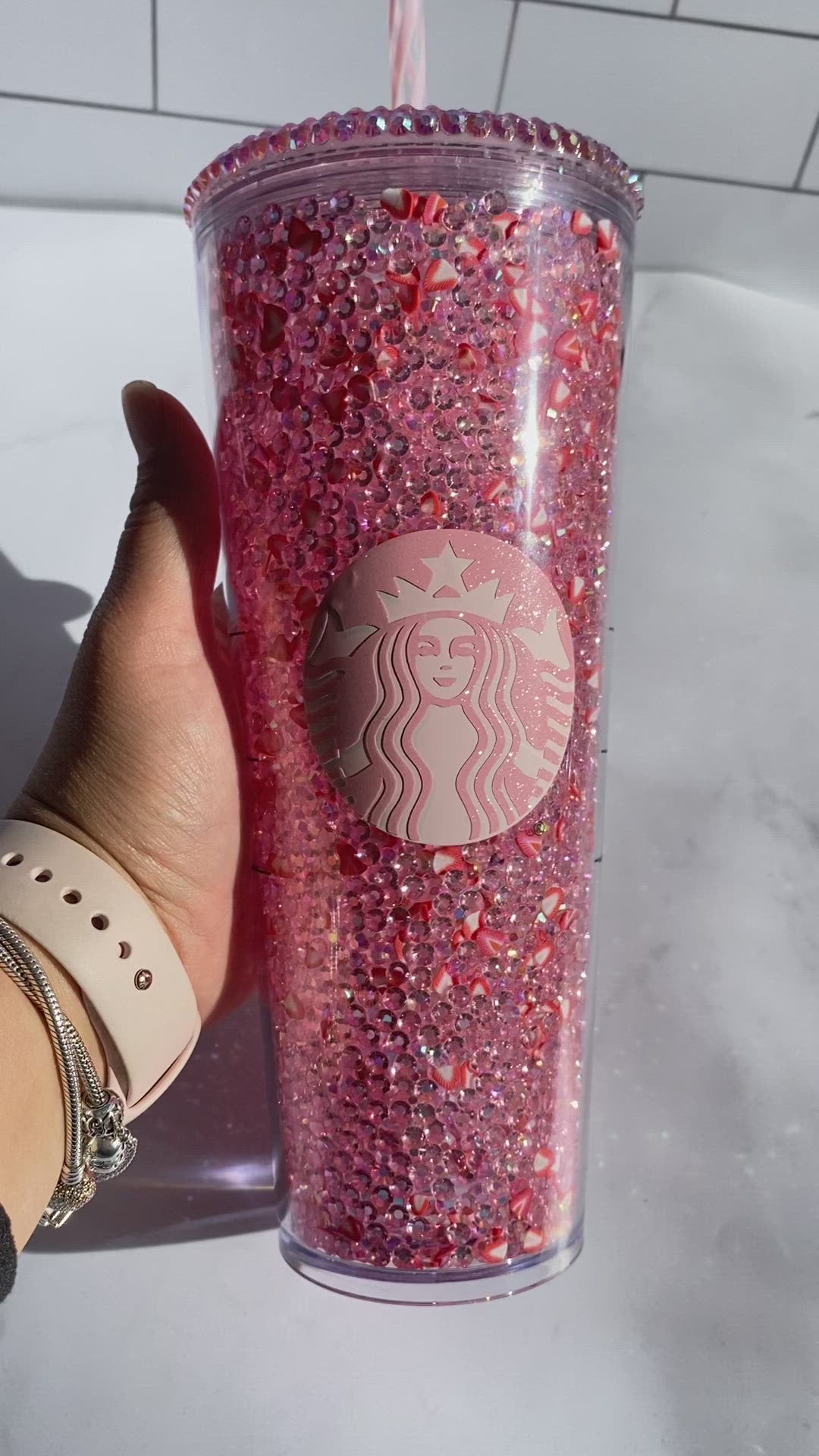 Pink Drink Tumbler, the Pink Drink, Starbucks Pink Drink, Pink Drink Snow  Globe Tumbler, Pink Drink Cup, Starbucks 